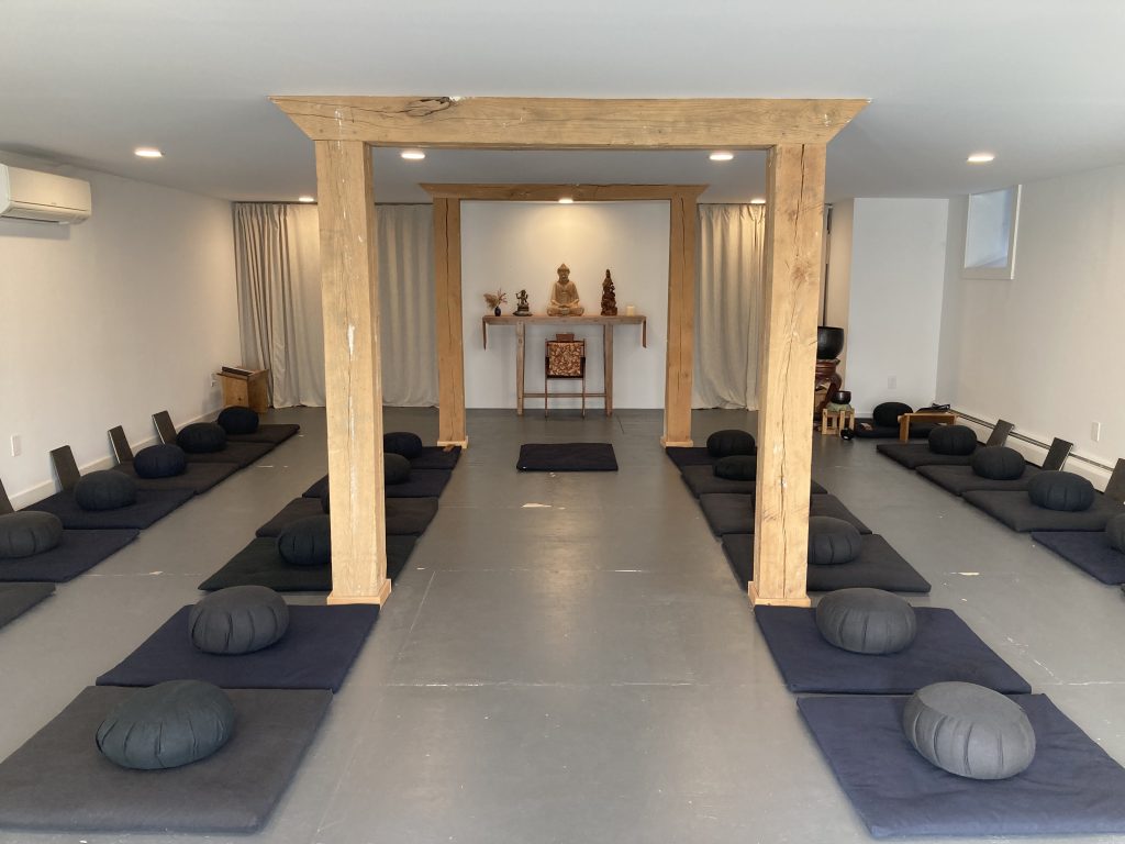 Millerton Zendo with altar and cushions